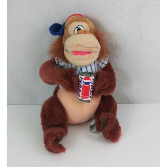 Vintage 1996 Nanco Pepsi Co.Baseball 8” Plush Gorilla - Picture 1 of 8